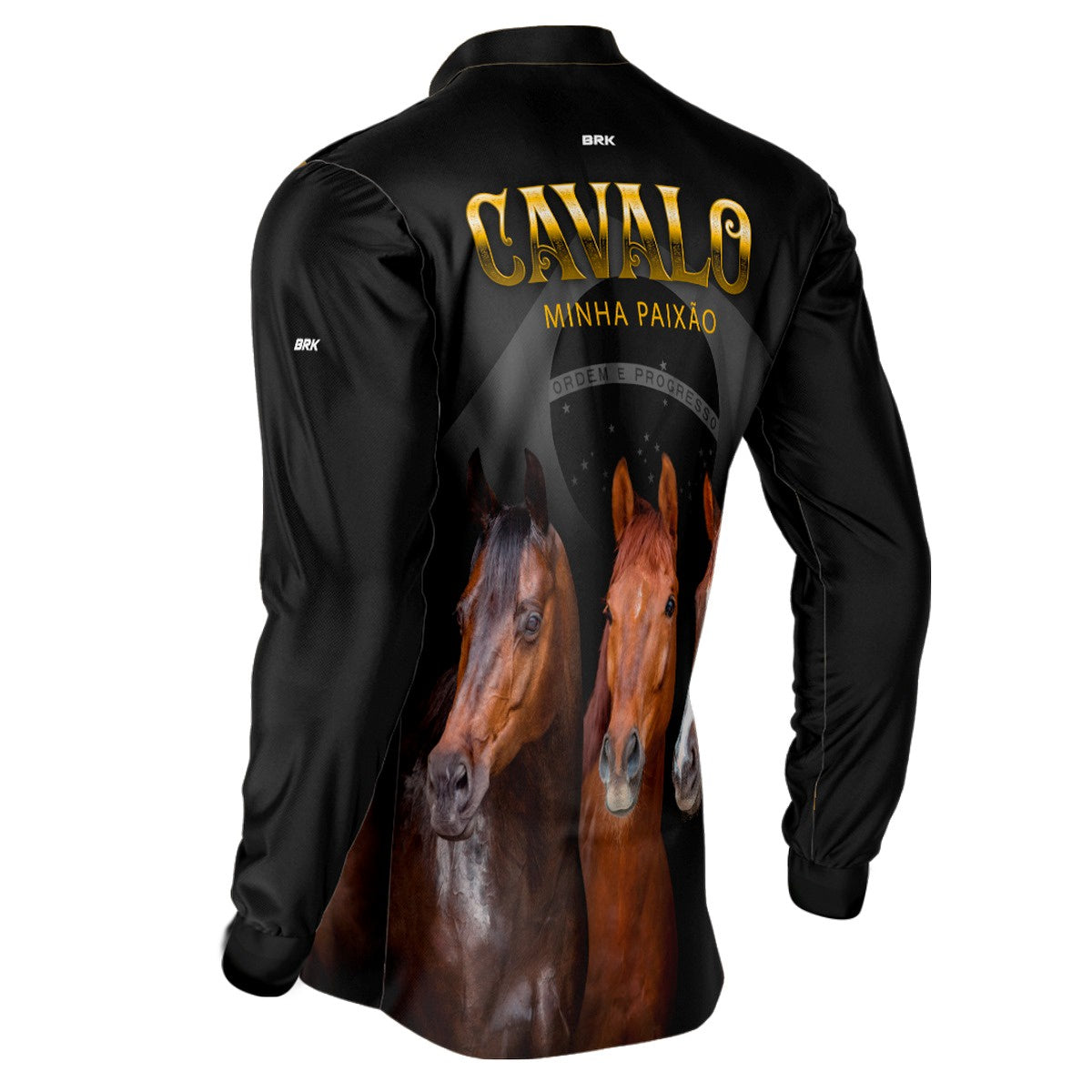 Camisa Agro Brk Paixão por Cavalos com Proteção Solar UV50+ Envio Imediato - Brk Agro