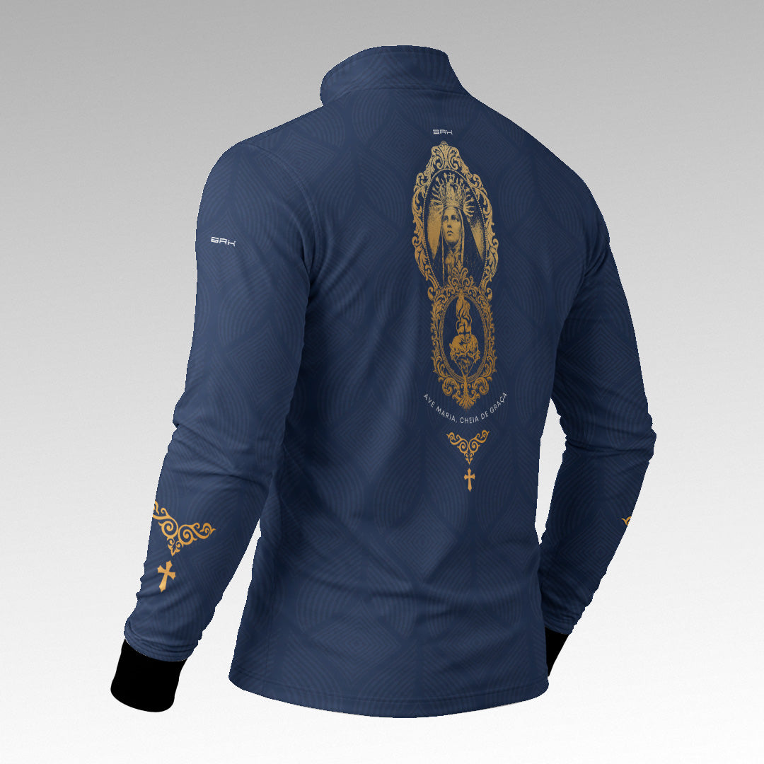 Camisa Brk Nossa Senhora Aparecida Medalha Azul com Proteção Solar UV50+