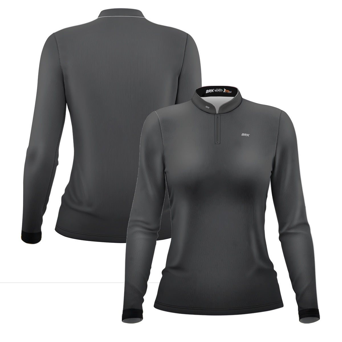 Camisa Térmica Feminina Brk Basic Cinza Chumbo com Proteção Solar UV50+ - Brk Agro