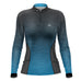 Camisa Feminina Agro Brk Mescla Cinza e Azul com Proteção Solar UV50+ - Brk Agro