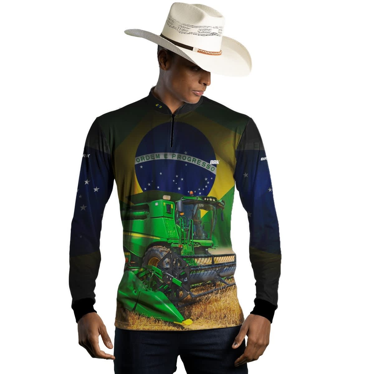 Camisa Agro Brk Colheitadeira com UV50+ - Brk Agro