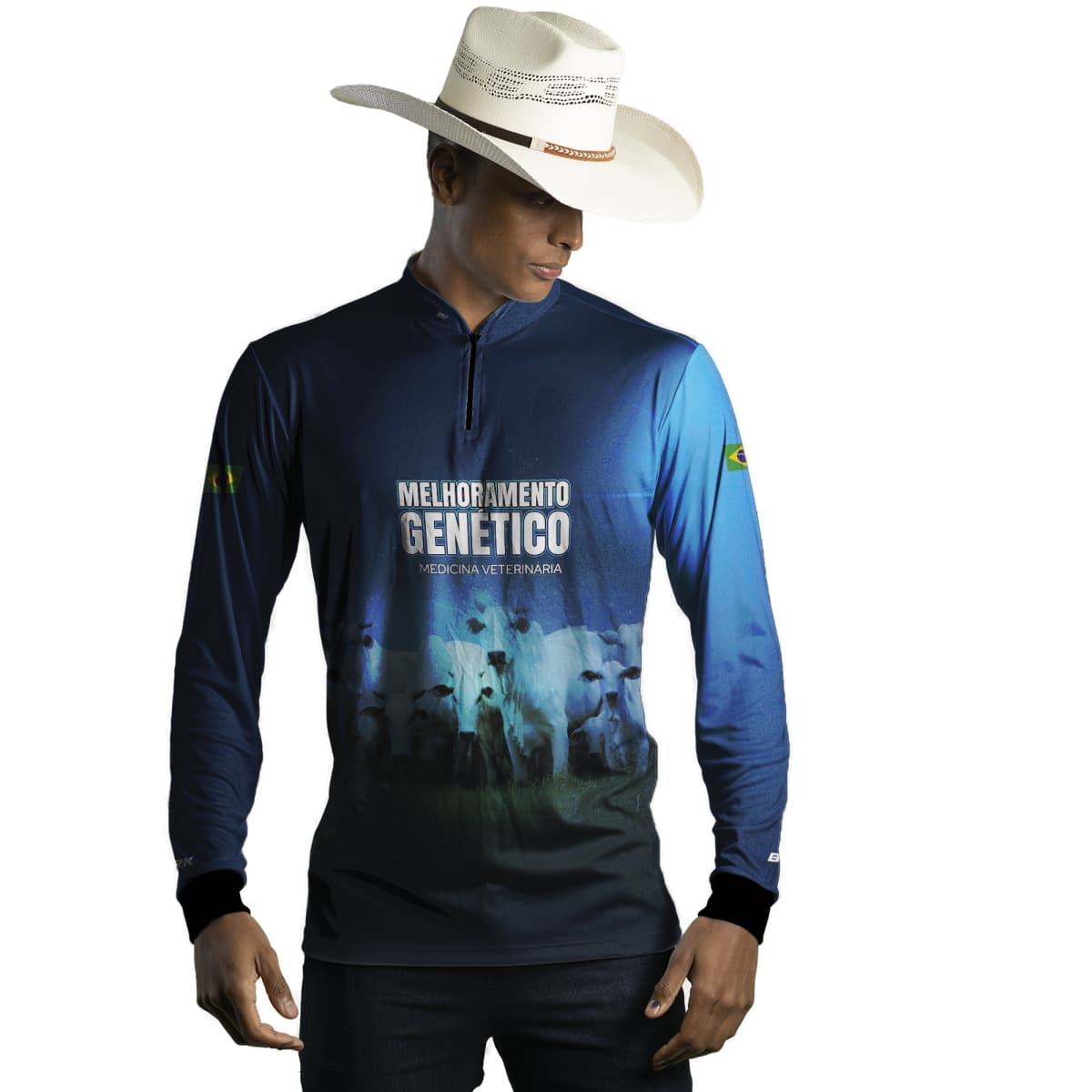 Camisa Agro Brk Monitoramento Genético Com Proteção Solar UV50+ - Brk Agro