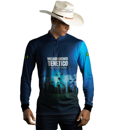 Camisa Agro Brk Monitoramento Genético Com Proteção Solar UV50+ - Brk Agro