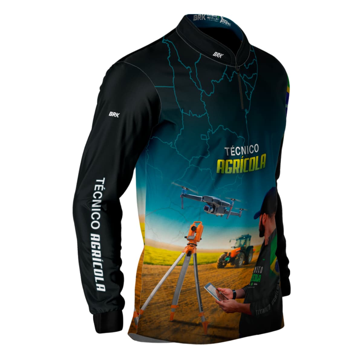 Camisa Agro Brk Técnico Agrícola com Proteção Solar UV50+ - BRK AGRO