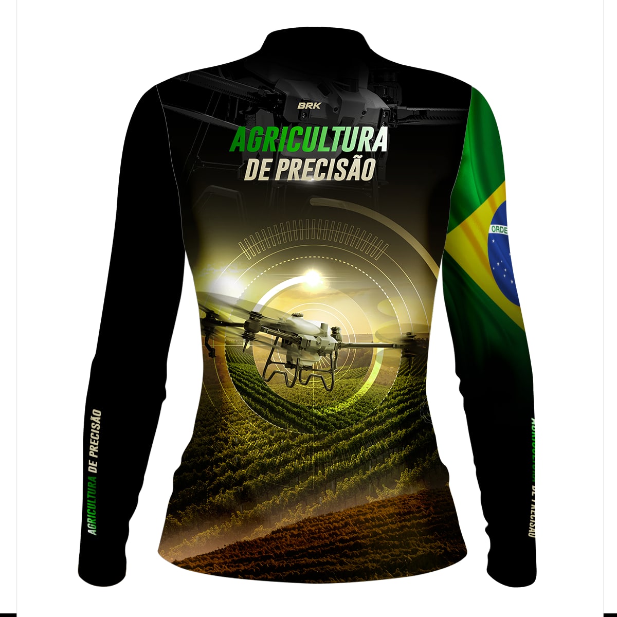 Camisa Agro Brk Drone Agricultura de Precisão com Proteção Solar UV50+ - Brk Agro