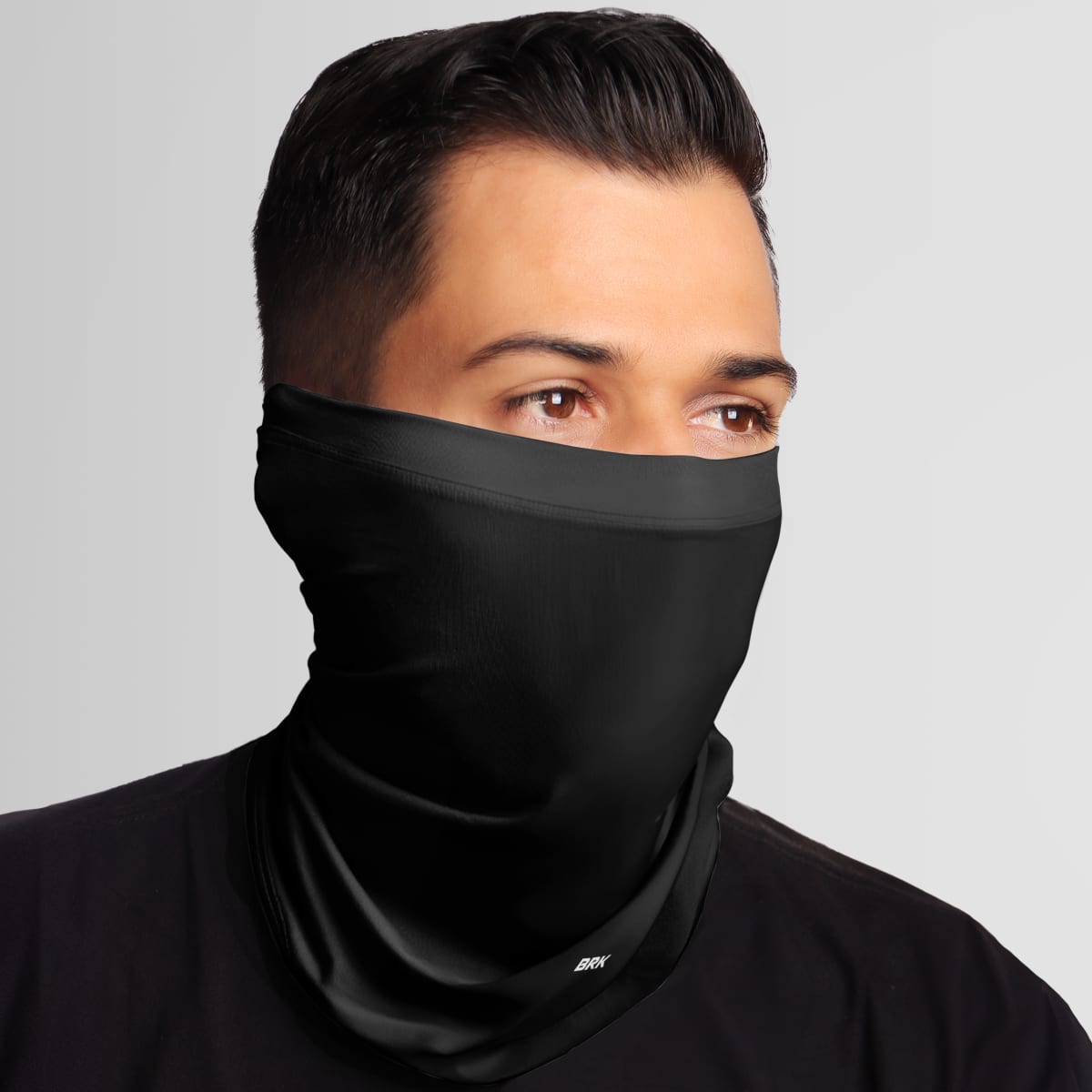 Bandana Tubeneck Agro Brk Preto Liso com Proteção Solar UV50+ - Brk Agro
