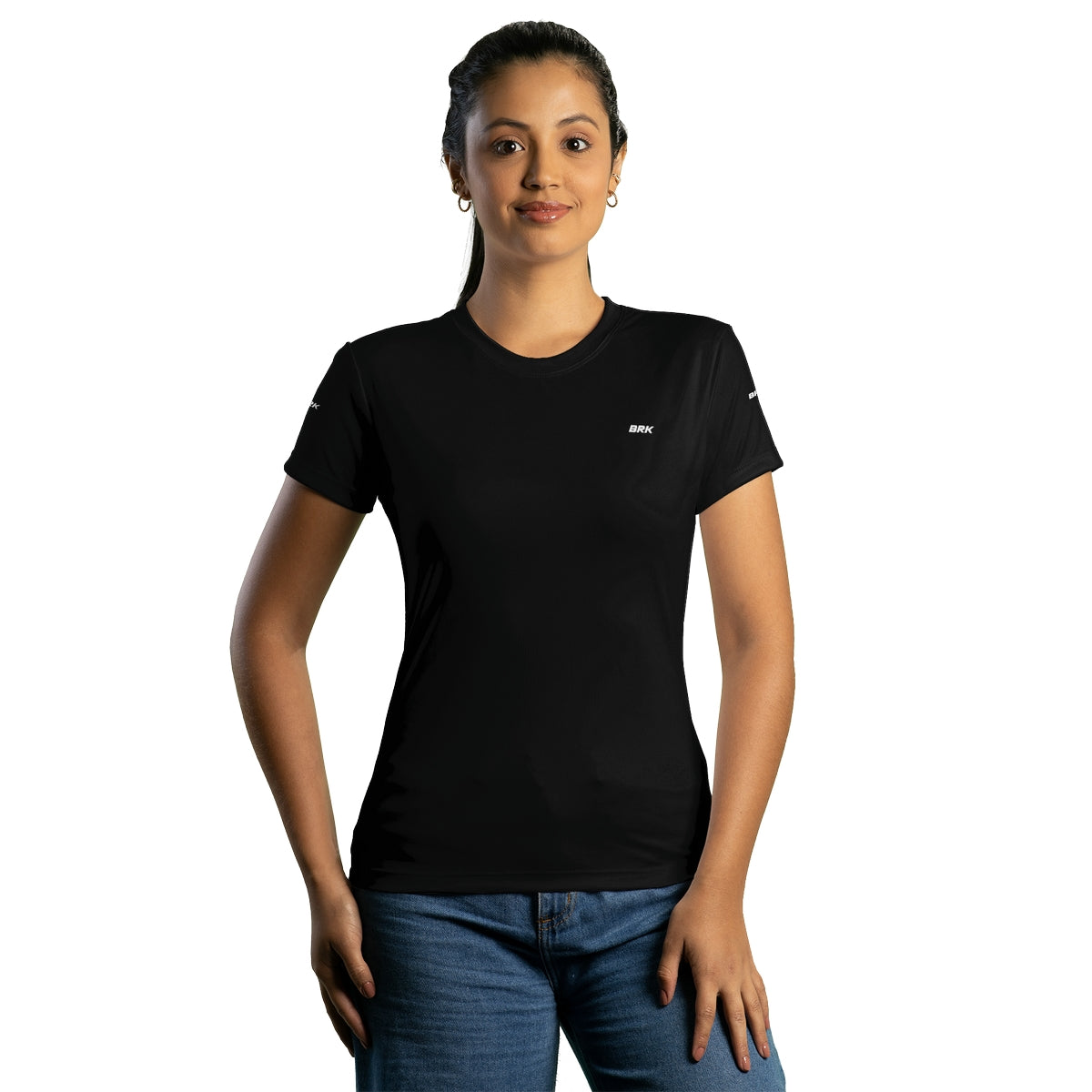 Camiseta Agro Brk Preta Lisa com Proteção Solar UV50+ - Brk Agro