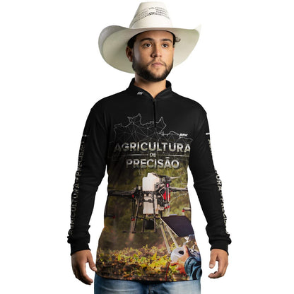 Camisa Agro Brk Drone é Agro Agricultura de Precisão 02 com Proteção Solar UV50+ - Brk Agro