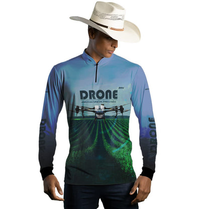Camisa Agro Brk Drone Pulverizador com Proteção Solar UV50+ - Brk Agro