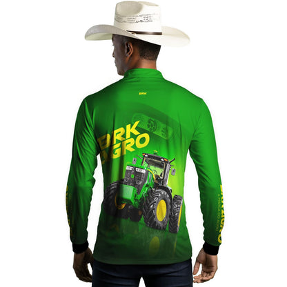 Camisa Agro Brk Trator Verde 7M com Proteção Solar UV50+ - Brk Agro