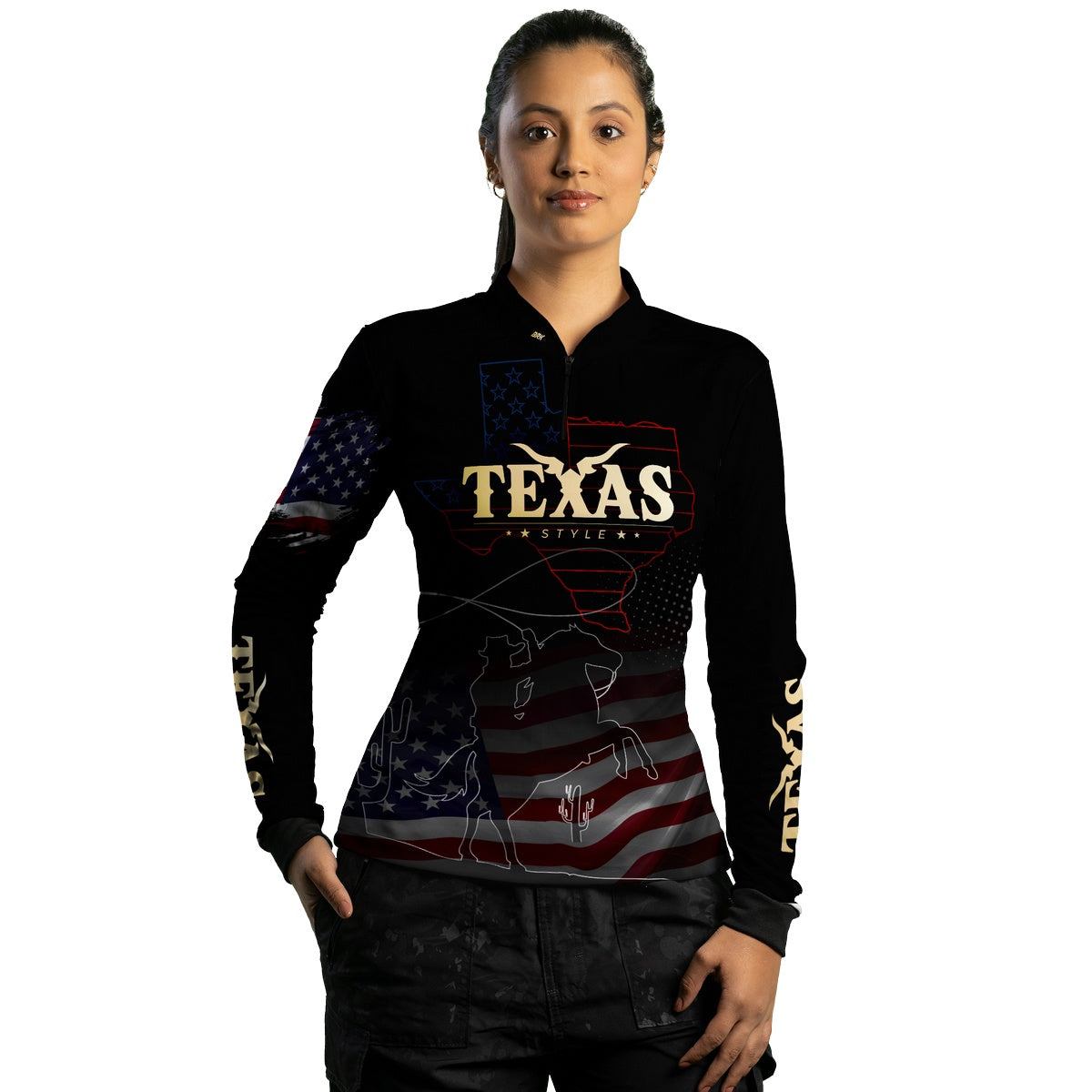 Camisa Feminina Agro Brk Texas Estados Unidos com UV50+ - Brk Agro