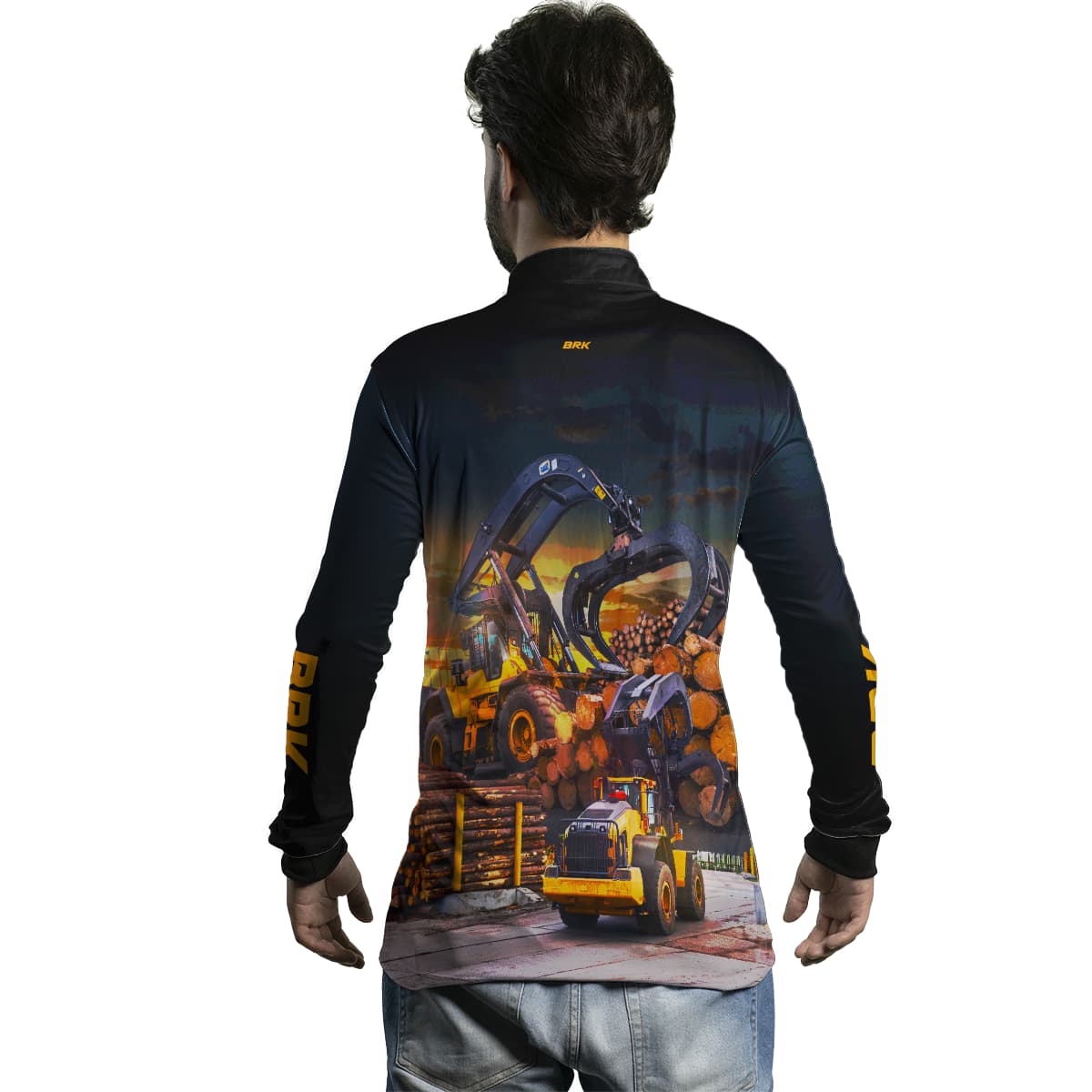 Camisa Agro Brk Trator Florestal com UV50+ - BRK AGRO