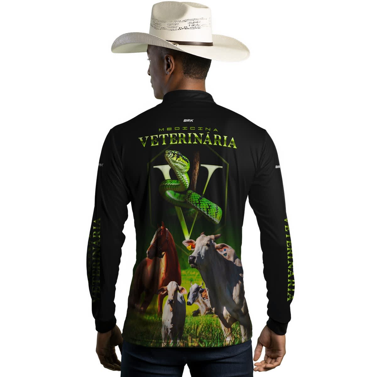 Camisa Agro Brk Medicina Veterinária com Proteção Solar UV50+ - Brk Agro