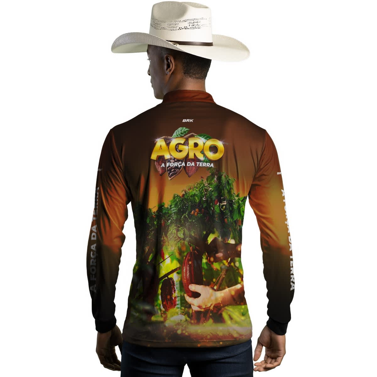Camisa Agro Brk Cultivo de Cacau com Proteção Solar UV50+ - Brk Agro