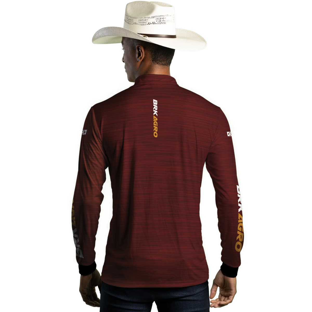 Camisa Agro Brk Mescla Marrom Yellowstone com Proteção Solar UV50+ - Brk Agro