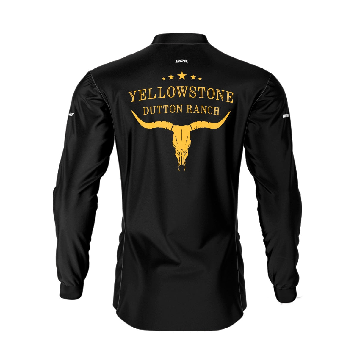 Camisa Agro Brk Yellowstone Símbolo Amarelo com Proteção Solar UV50+ - Brk Agro