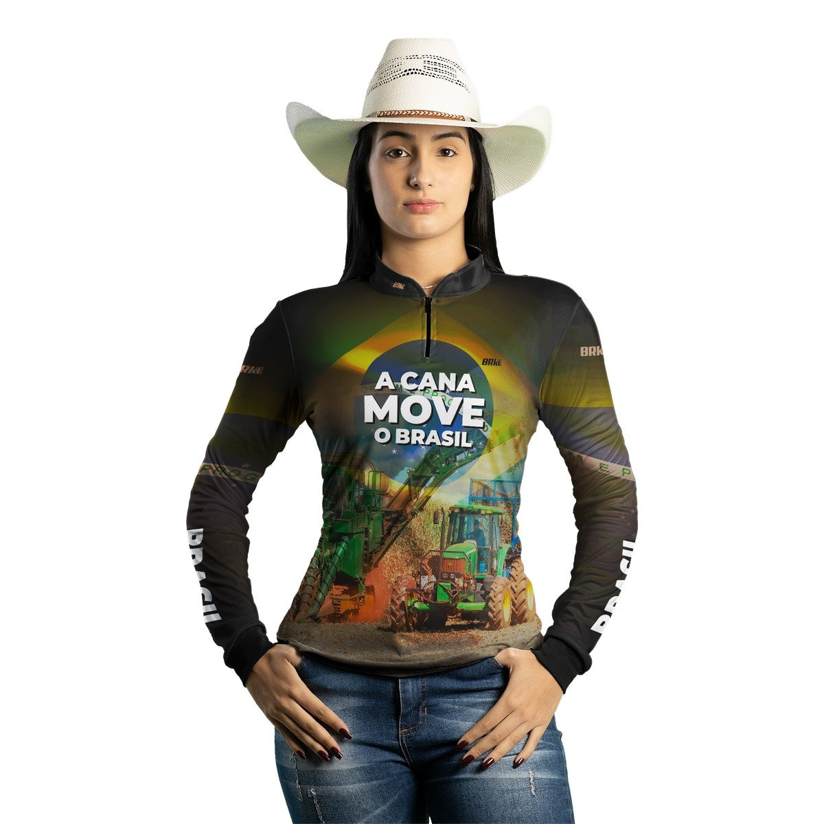 Camisa Agro Brk A Cana Move o Brasil com Proteção Solar UV50+ - Brk Agro