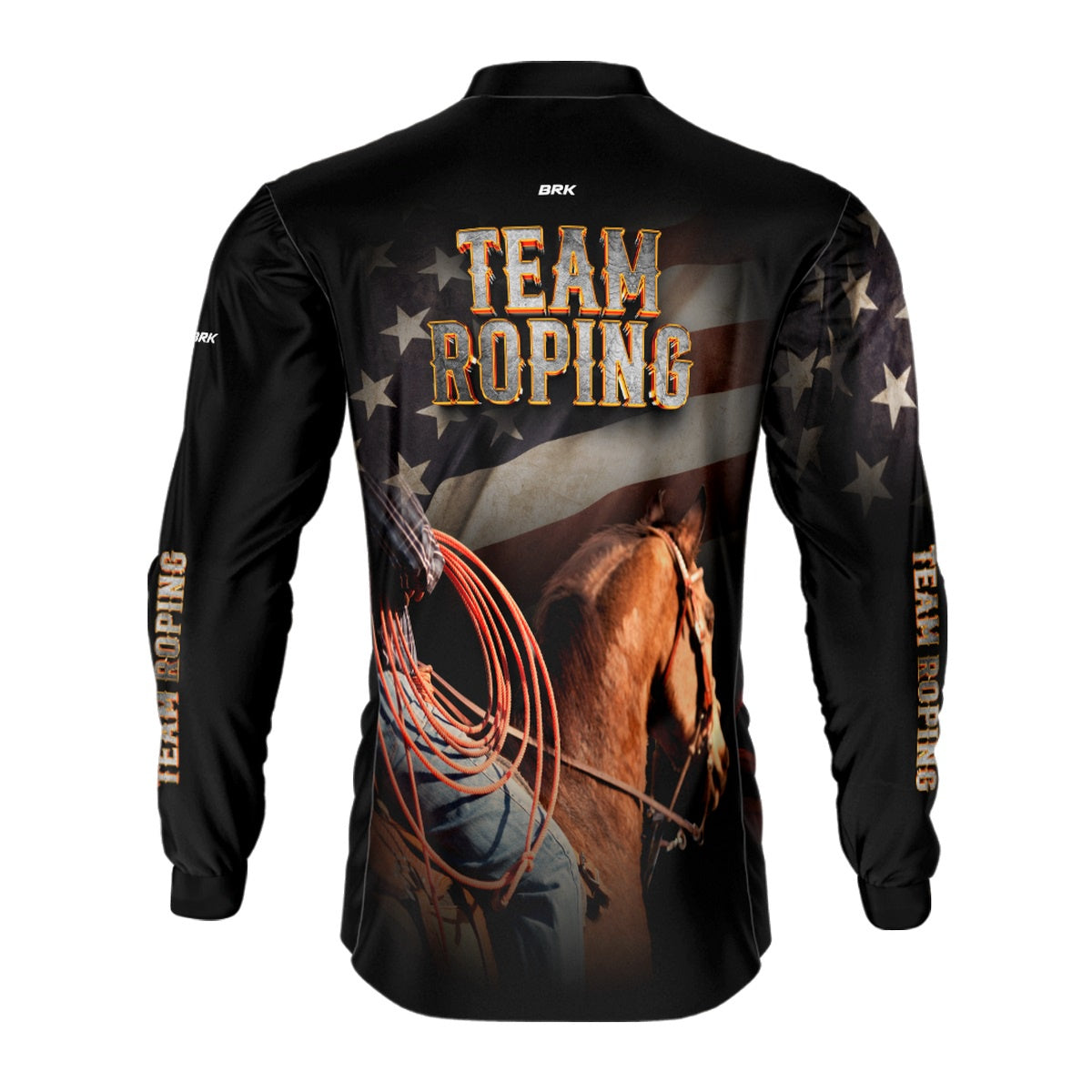 Camisa Agro Brk Team Roping Estados Unidos com Proteção UV50+ - BRK AGRO