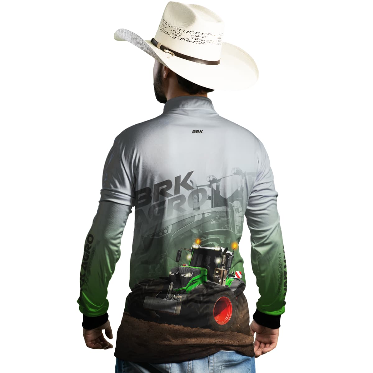 Camisa Agro Brk Trator Vario 1000 Clara com Proteção Solar UV50+ - Brk Agro