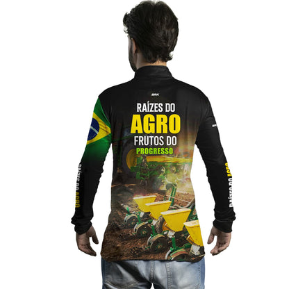 Camisa Agro Brk Raízes do Agro com Proteção Solar UV50+ - Brk Agro