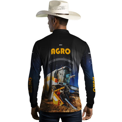 Camisa Agro Brk Colheitadeira Agro com Proteção Solar UV50+ - Brk Agro