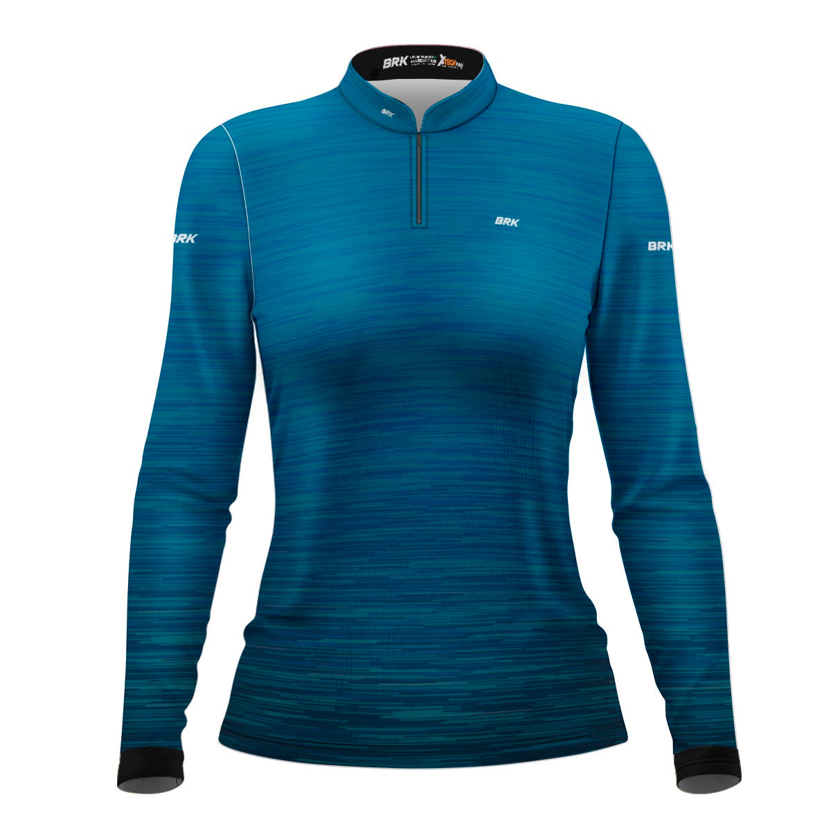 Camisa Feminina Agro Básica Brk Mescla Azul com Proteção Solar UV50+ - Brk Agro