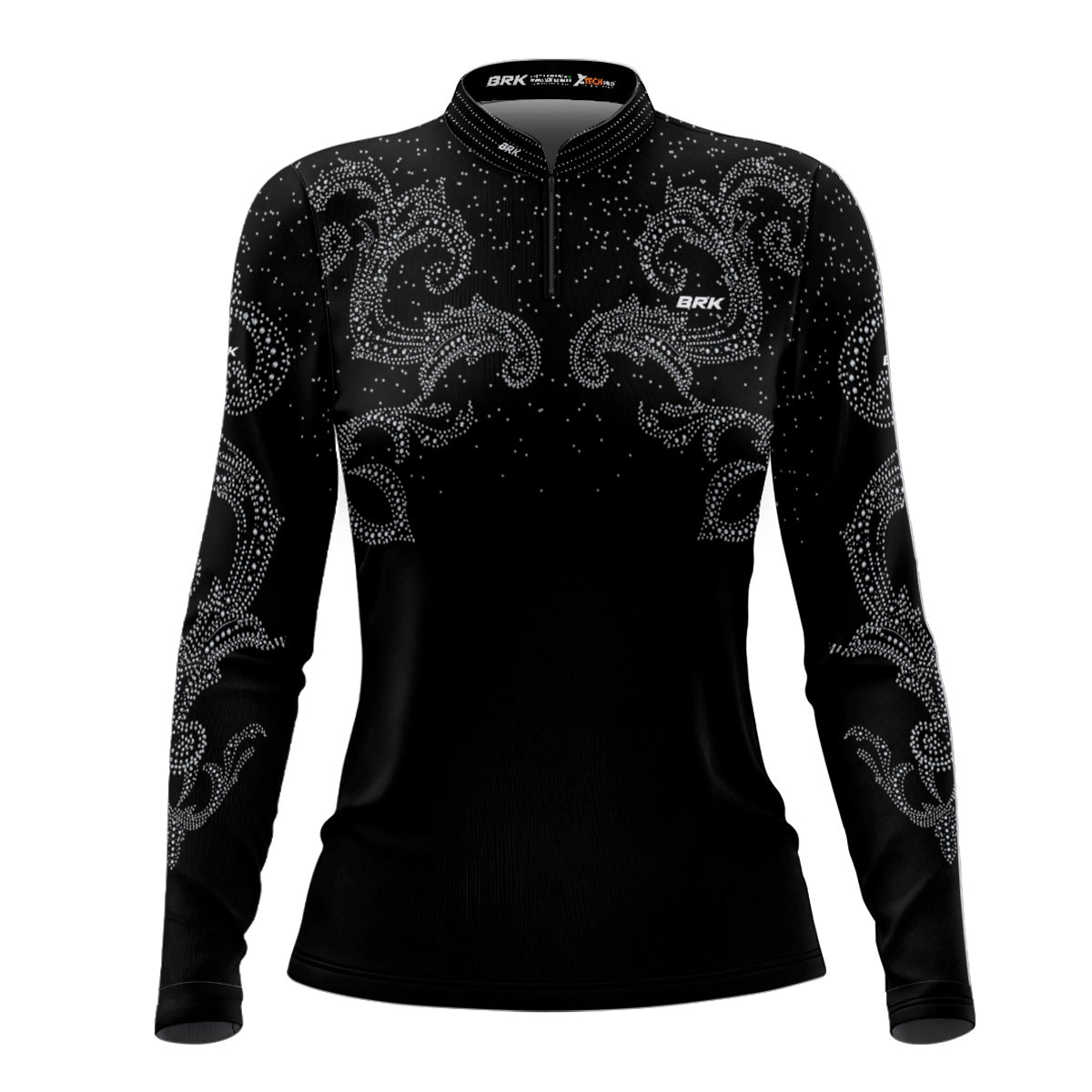 Camisa Feminina Agro Brk Boiadeira Preta 3 com Proteção Solar UV50+ - Brk Agro