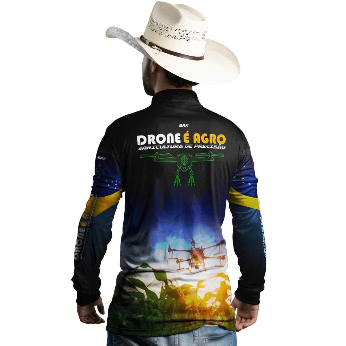 Camisa Agro Brk Drone é Agro com Proteção Solar UV50+ - Brk Agro