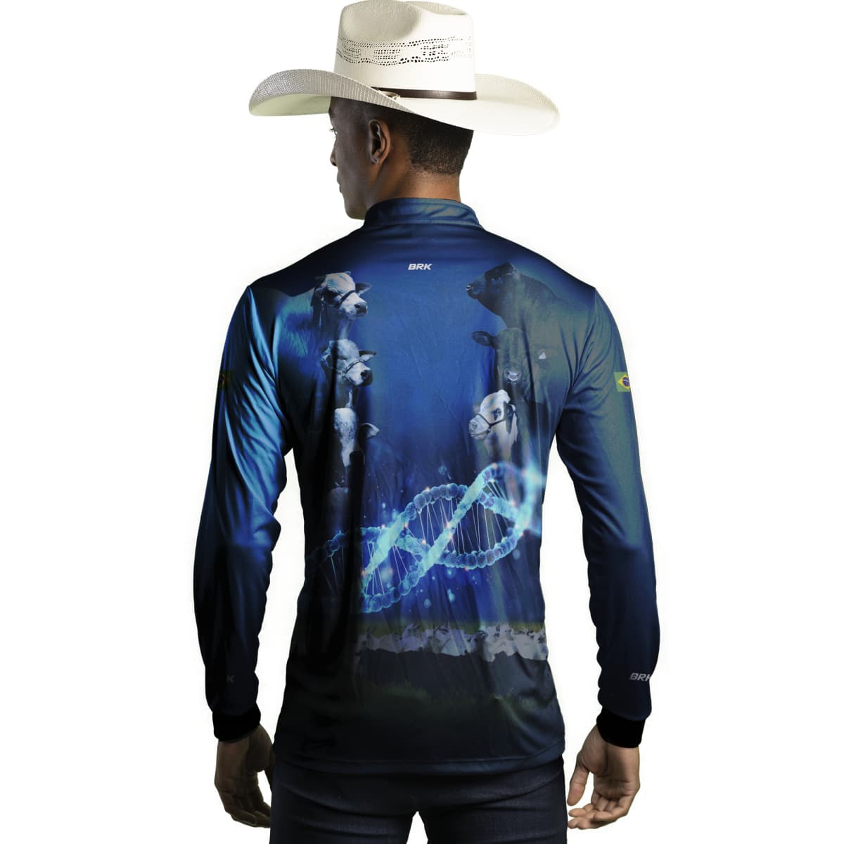 Camisa Agro Brk Monitoramento Genético Com Proteção Solar UV50+ - Brk Agro