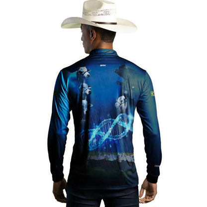 Camisa Agro Brk Monitoramento Genético Com Proteção Solar UV50+ - Brk Agro