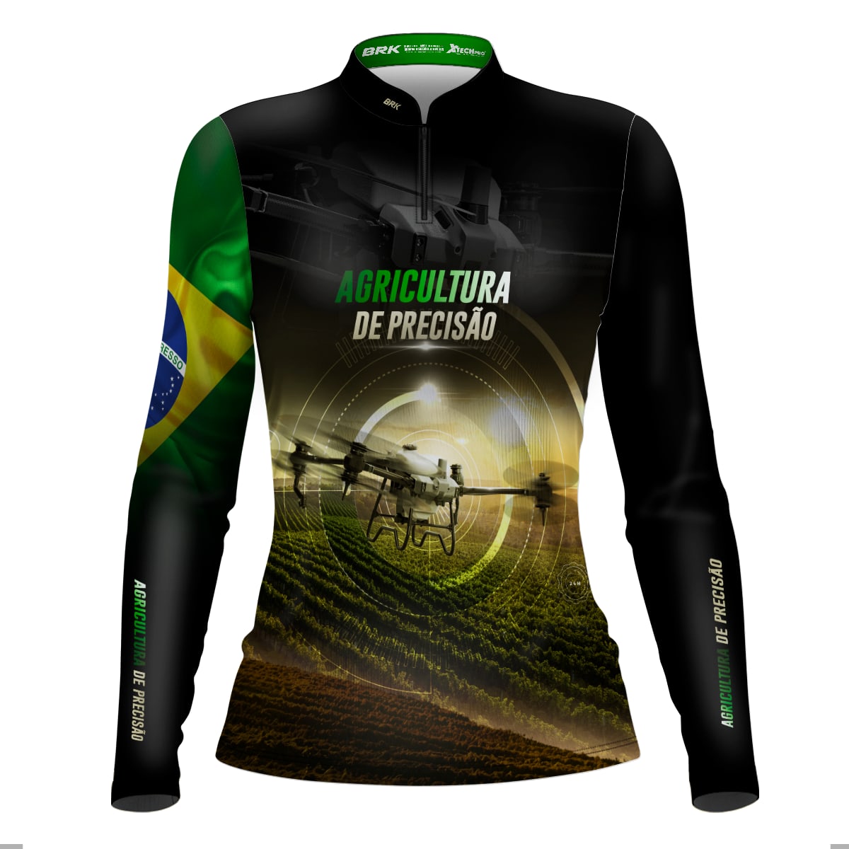 Camisa Agro Brk Drone Agricultura de Precisão com Proteção Solar UV50+ - Brk Agro
