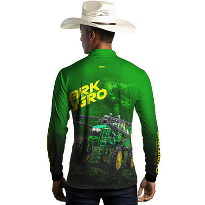 Camisa Agro Brk Trator Pulverizador M4000 Verde com Proteção Solar UV50+ - Brk Agro