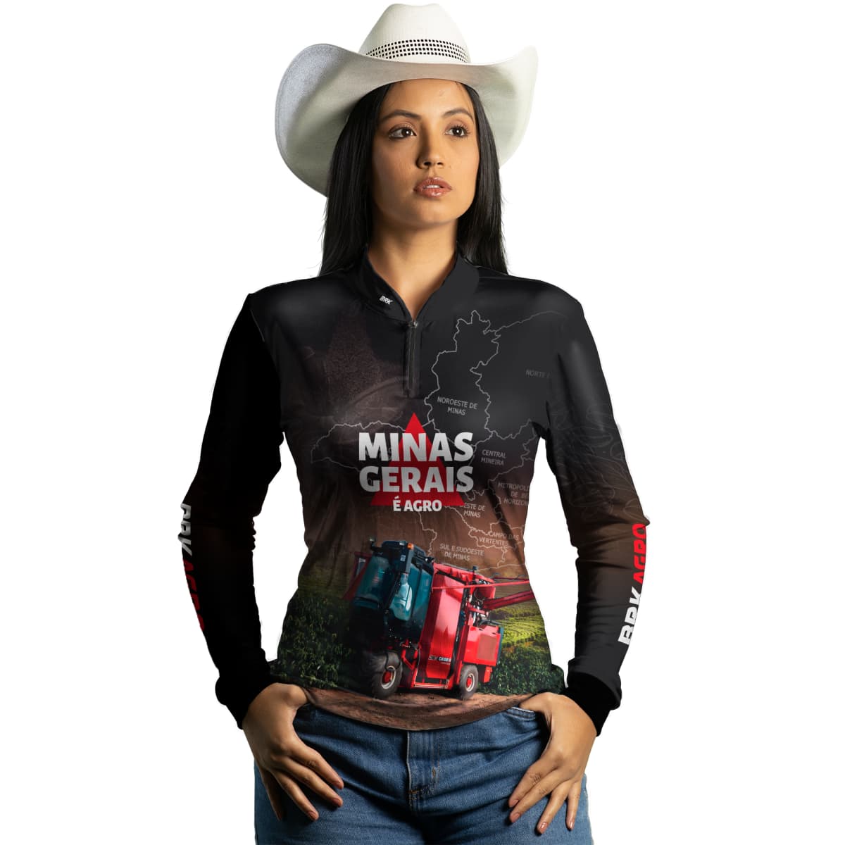 Camisa Agro Brk Minas Gerais Colheita de Café com Proteção Solar UV50+ - Brk Agro