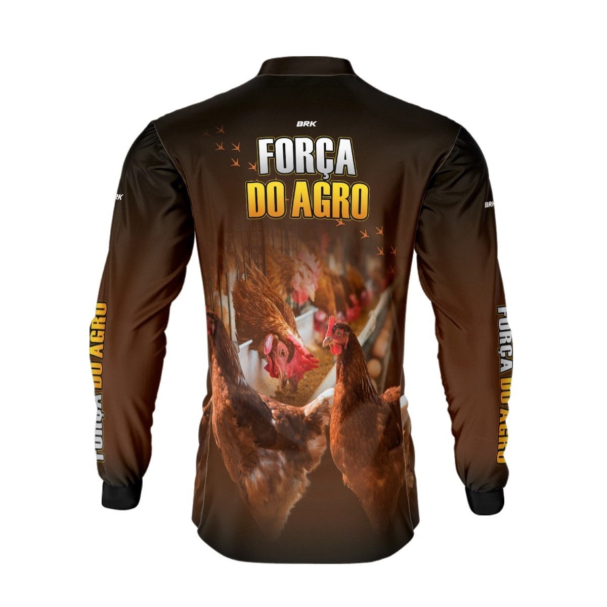 Camisa Agro Brk A Força do Agro Produtor de Frango com UV50+ - Brk Agro