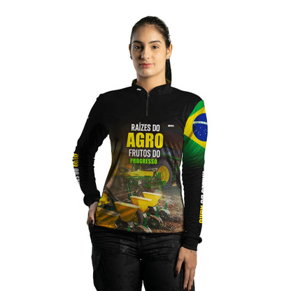 Camisa Agro Brk Raízes do Agro com Proteção Solar UV50+ - Brk Agro