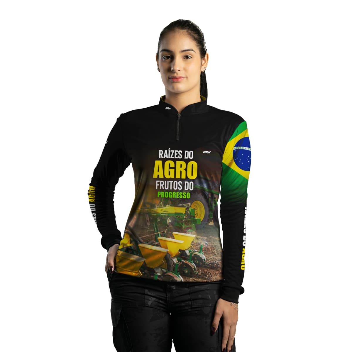 Camisa Agro Brk Raízes do Agro com Proteção Solar UV50+ - Brk Agro