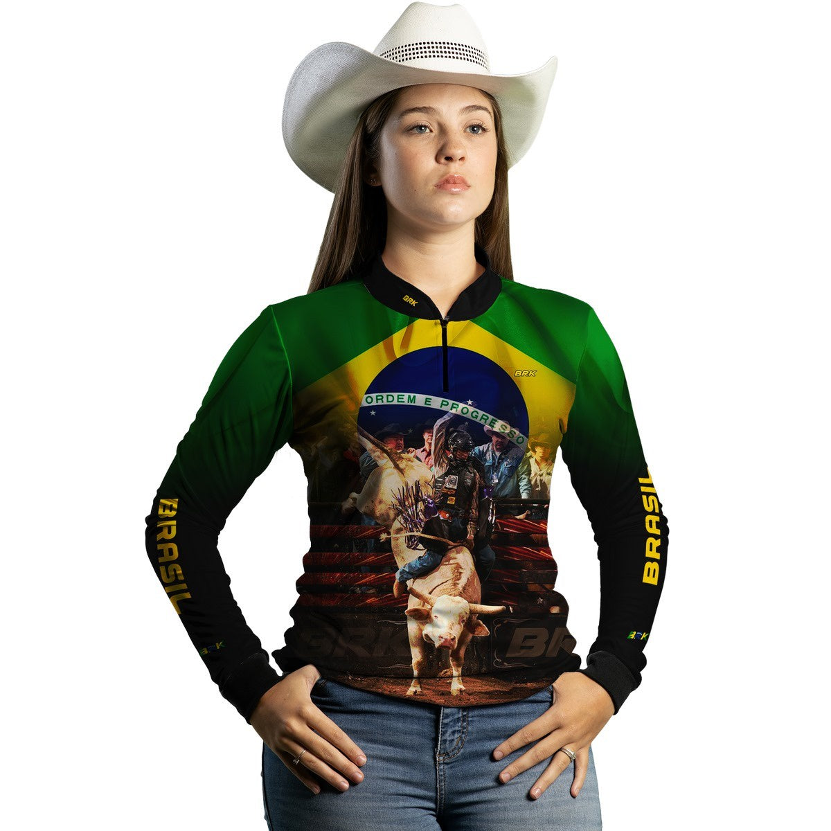Camisa Agro Brk Rodeio Brasil com Proteção Solar UV50+ - BRK AGRO