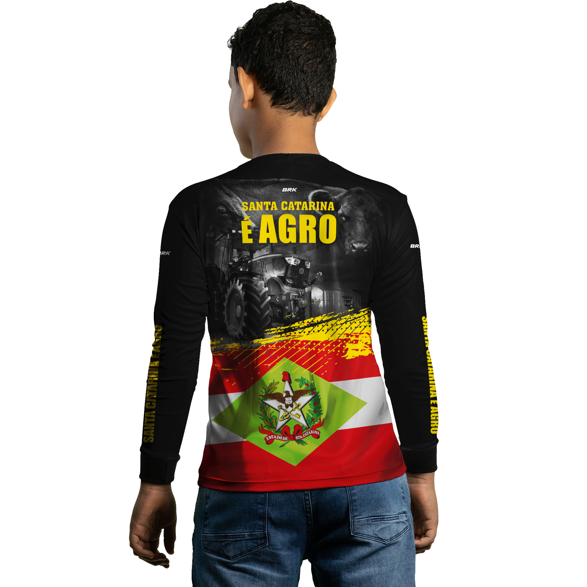 Camisa Agro Brk Santa Catarina é Agro com Proteção Solar UV50+ - BRK AGRO
