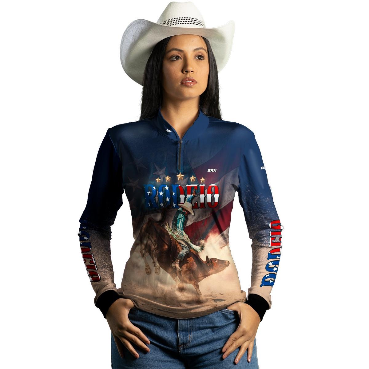 Camisa Agro Brk Rodeio EUA com Proteção Solar UV50+ - BRK AGRO