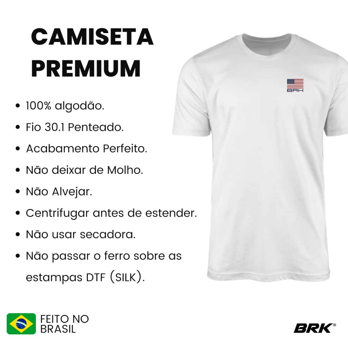 Camiseta Agro Brk Rodeo Bullrider Algodão Premium - Brk Agro