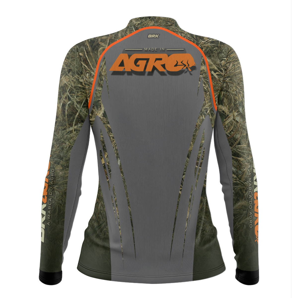 Camisa Agro Feminina Brk Camuflado Real Tree com Proteção Solar UV50+ - Brk Agro