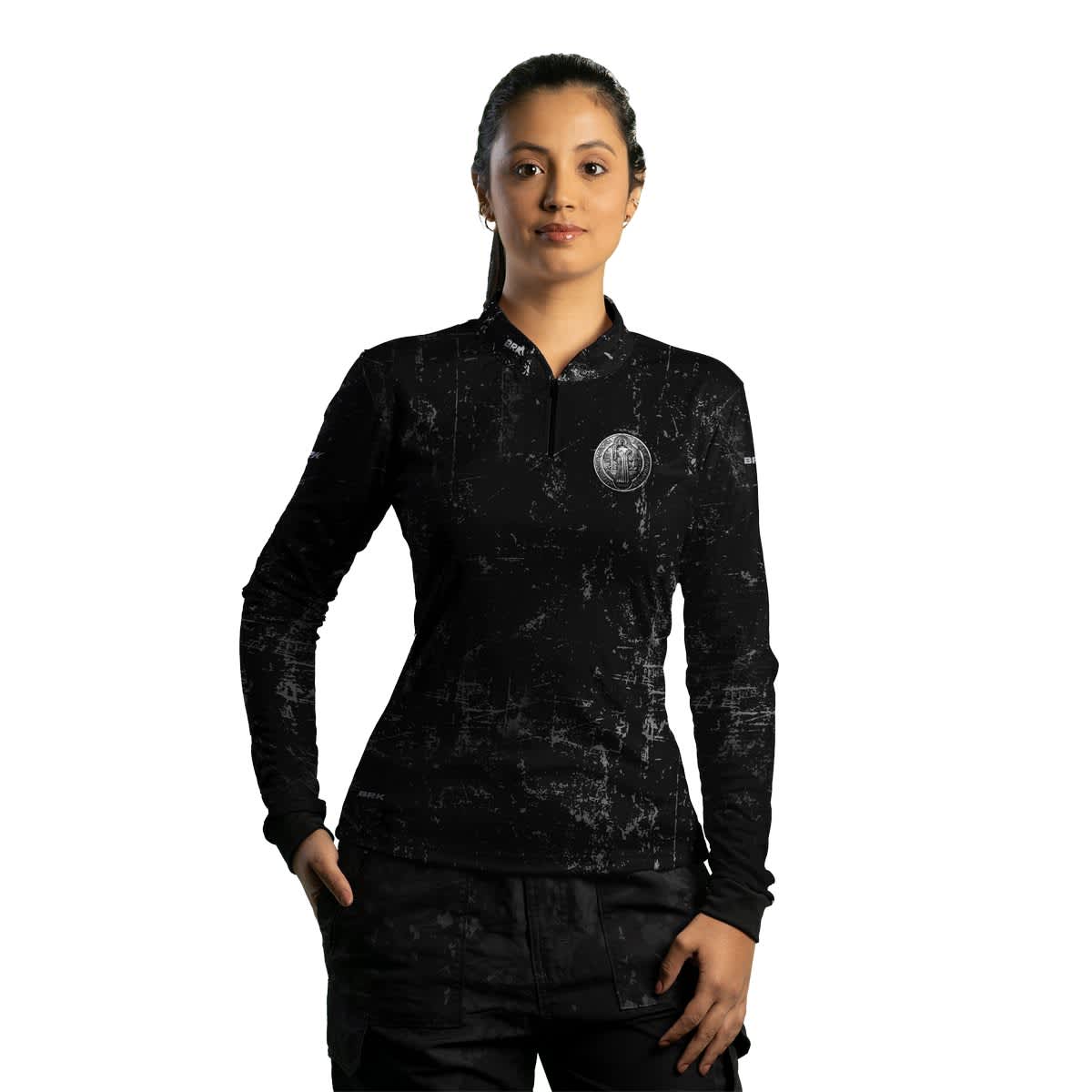 Camisa Feminina Agro Brk Medalha de São Bento com UV50+ - Brk Agro