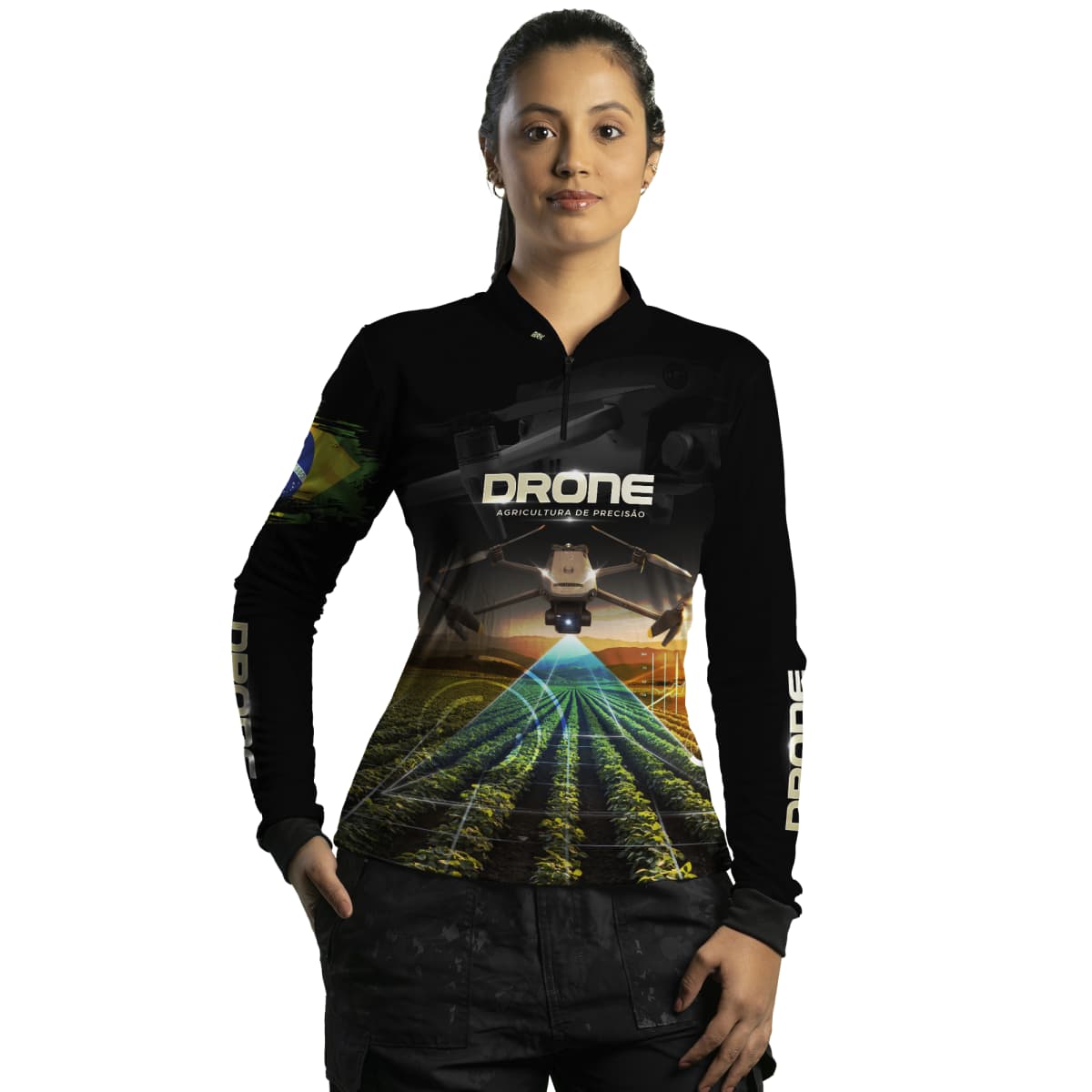 Camisa Agro Brk Drone de Monitoramento com Proteção Solar UV50+ - Brk Agro