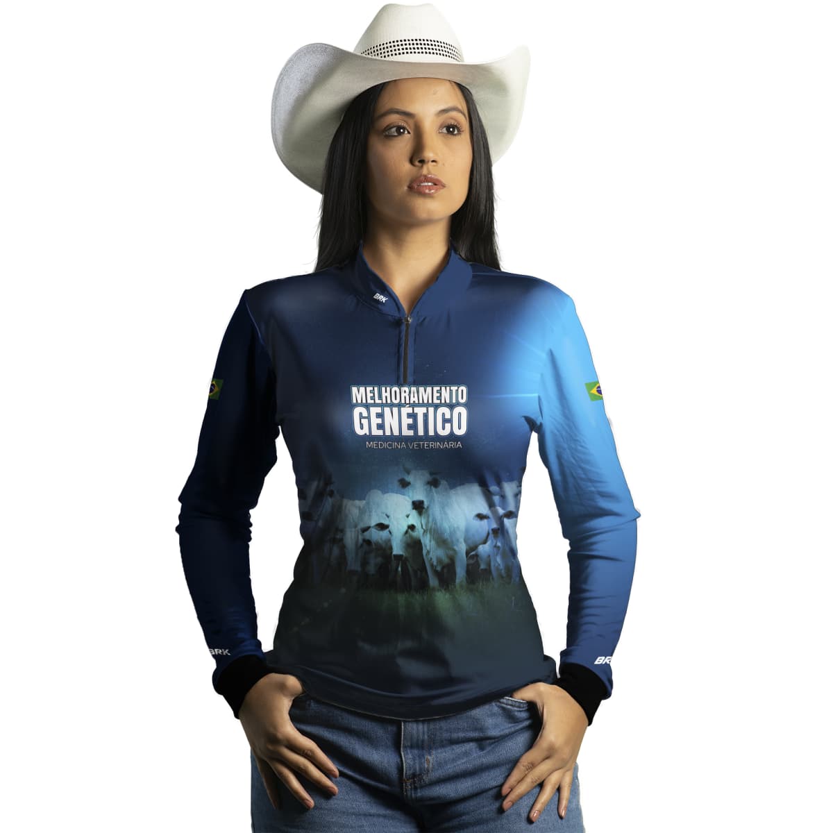 Camisa Agro Brk Monitoramento Genético Com Proteção Solar UV50+ - Brk Agro