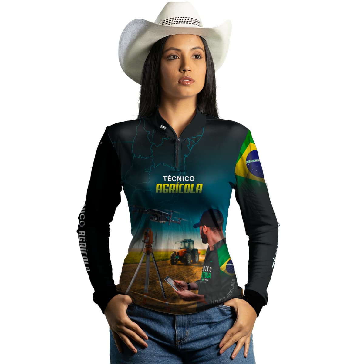 Camisa Agro Brk Técnico Agrícola com Proteção Solar UV50+ - BRK AGRO