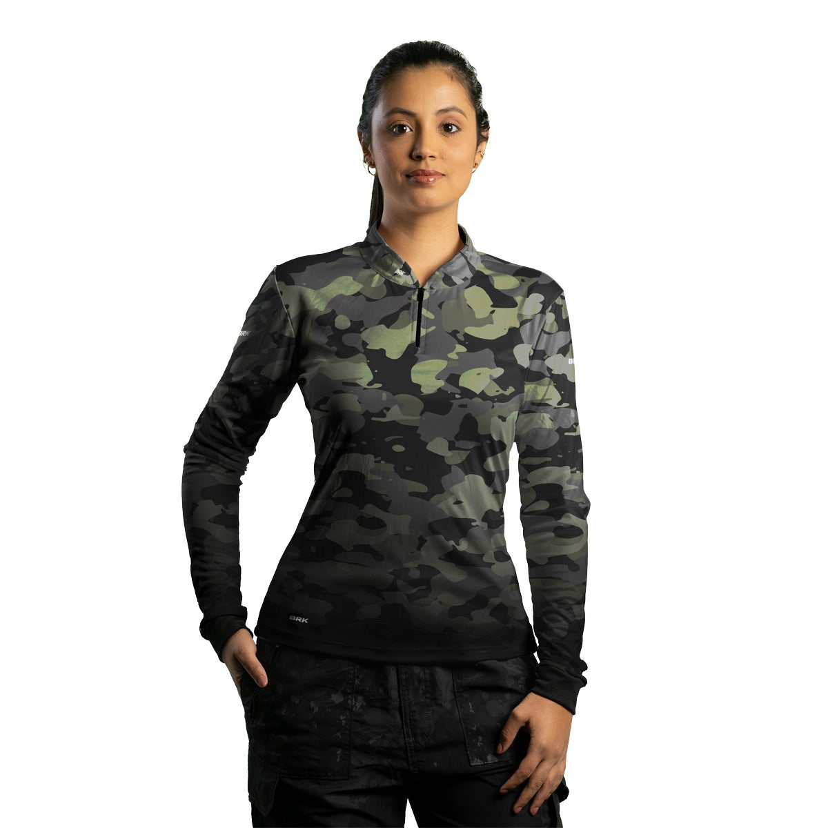 Camisa Feminina Agro Brk Camuflada com Proteção com Proteção Solar UV50+ - Brk Agro