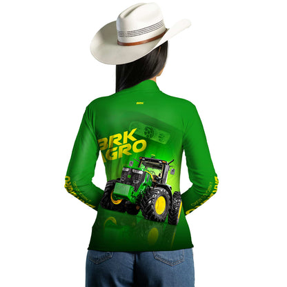 Camisa Agro Brk Trator Verde 7M com Proteção Solar UV50+ - Brk Agro