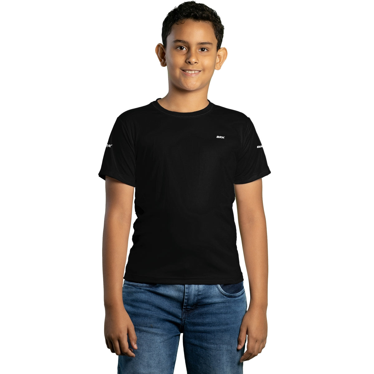 Camiseta Agro Brk Preta Lisa com Proteção Solar UV50+ - Brk Agro