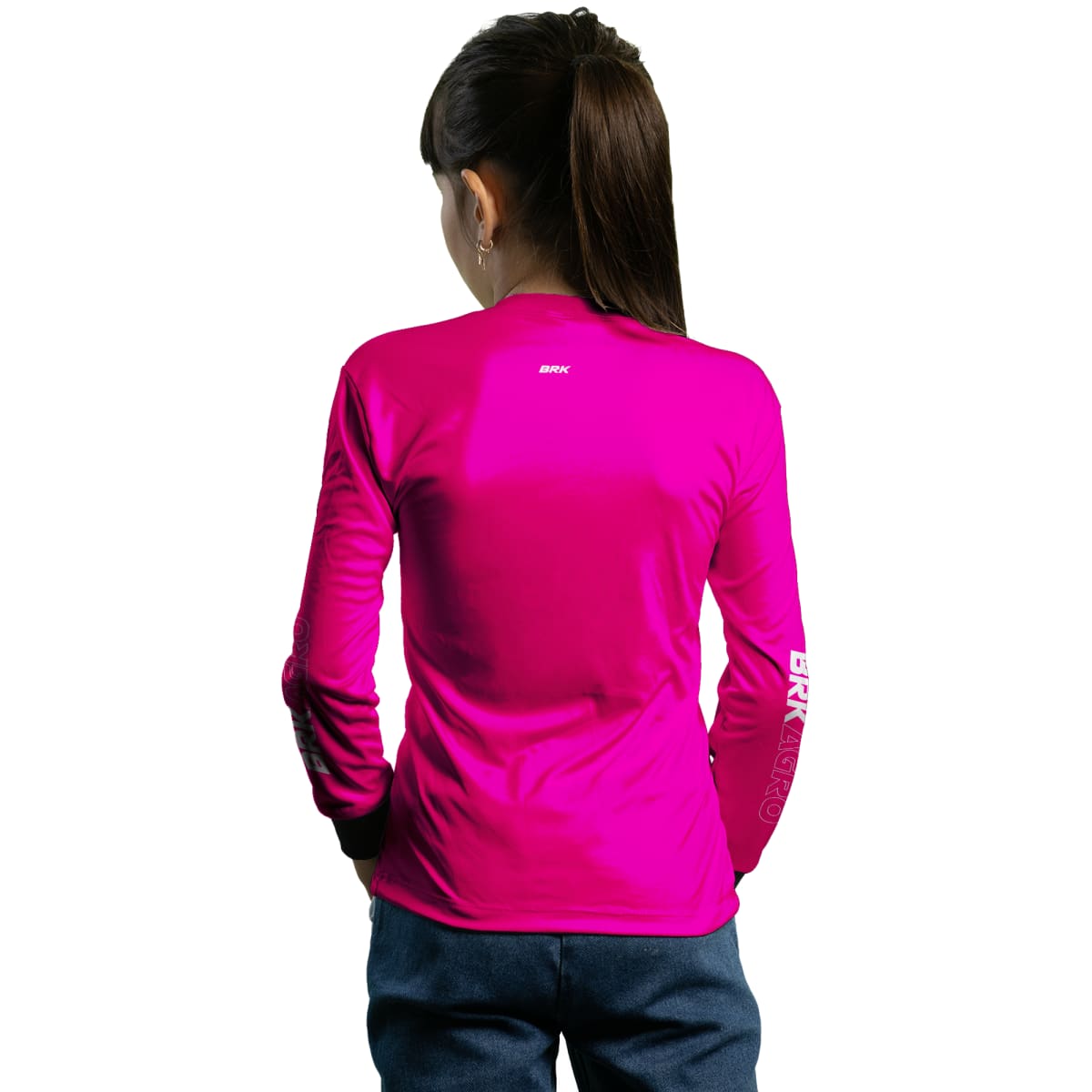 Camisa Infantil Agro Brk Rosa Clean com Proteção Solar UV50+ - Brk Agro