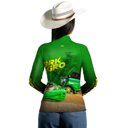 Camisa Agro Brk Colheitadeira X9 Verde com Proteção Solar UV50+ - Brk Agro